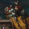 让·巴普蒂斯特·蒙诺耶-郁金香、绣球花和其他金坛花和猴子的静物