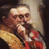 Portrait of members of State Council Ivan Logginovich Goremykin and Nikolai Nikolayevich Gerard. Study.