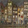Houses at the Oudezijds Achterburgwal in Amsterdam