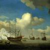 1666年的四天战斗后，被俘的“王储”被带到荷兰水域