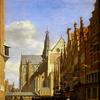 The Grote Markt in Haarlem with the Grote or St. Bavokerk