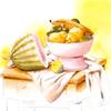西瓜水果静物画