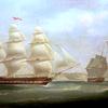 东印度群岛的“罗克斯堡城堡”和“爱德华佩吉特爵士”号飞船离开多佛