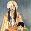 三姐妹三联画，2、中间面板