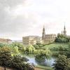 Blick aus den Anlagen zwischen Zwingerwall und Stahlstrasse, Dresden