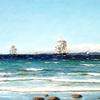 从Hornbæk渔村看瑞典海岸