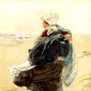 Windy Day on the Beach in Scheveningen