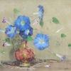 天蓝色，牵牛花