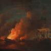 1759年6月28日法国消防船在魁北克附近袭击英国舰队