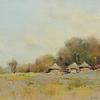 带小屋的景观