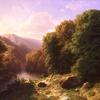 Landscape in Haslital with Aare, Afternoon Mood