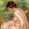 浴女坐像