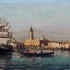 威尼斯圣马可大教堂前大运河上的船只