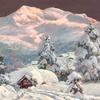 雪山冬季景观