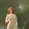 林中池塘边的仙女