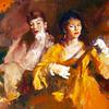 两位女士和曼陀林