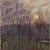 Poplars, Sunset at Eragny