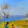 Girls on the headland above Runswick Bay