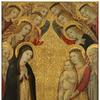 圣母与圣人伯纳德、伯纳迪诺和天使一起崇拜基督的孩子