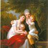 费迪南德·冯·齐柏林伯爵及其家人的画像
