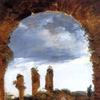 古罗马竞技场里被毁坏的柱子