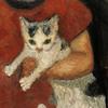孩子怀里的猫