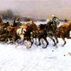 立陶宛雪橇列车