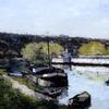 Barge on the Seine at Bas-Meudon