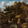 Swedish Landscape with Waterfall