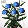 蓝绣球花