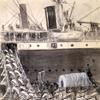美军登上运输轮船，美西战争