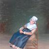 法国塞尔纳勒罗伊一位老妇人的素描