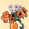 花香静物与小鸟