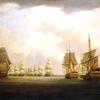 1805年7月23日，海军上将罗伯特·卡尔德爵士在菲尼斯特雷角的行动