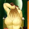 妇女脱衣