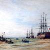 1891年6月11日，“康威”号和“伍斯特”号皇家海军学员在默西岛的首次划船比赛