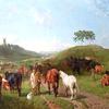 吉普赛人用马和牛扎营
