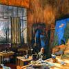 Edouard Vuillard in his Atelier