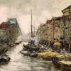 Canal Brouwersgracht in The Hague