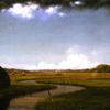 沼泽地上空的风暴云