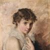 A girl with roses
