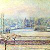 View of Bazincourt, Frost, Morning