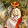 Gabrielle in a Straw Hat