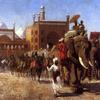 The Return of the Imperial Court from the Great Mosque at Delhi, in the Reign of Shah Jehan - Seventeenth Century
